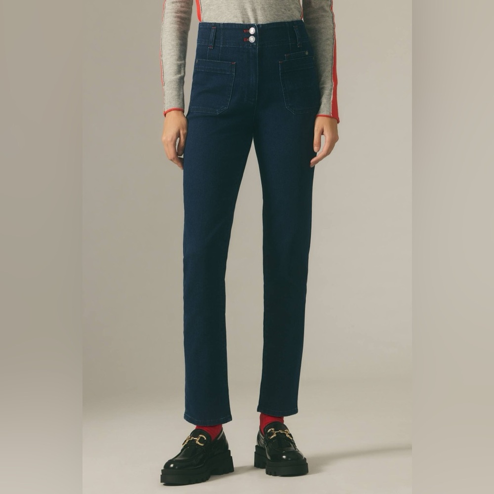 Anthropologie Maeve Junie High-Rise Slim Leg Jean